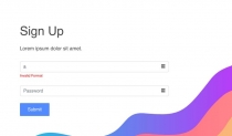 Vue.JS Email Validation Component Screenshot 1