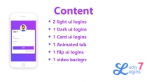 Luck 7 Logins - Ionic Login Pack Screenshot 2