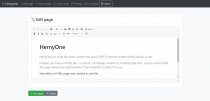 Hernyo One - Flat-file CMS PHP Screenshot 1