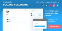 Follow Following PHP Script Screenshot 1