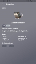 SmartDex - Flutter Pokedex Application Screenshot 1