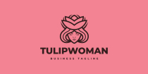 Tulip Woman Logo Template Screenshot 2