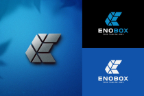 Letter E Square Modern Minimalist Logo Screenshot 1