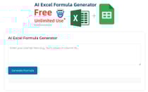 AI Excel Formula Generator WordPress Plugin Screenshot 1