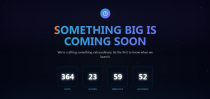 Cosmic Countdown - Coming Soon Landing Page Screenshot 1